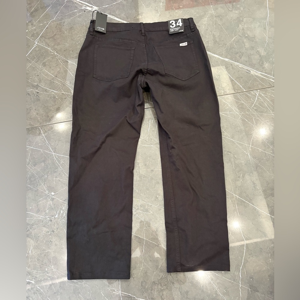 NWT Joe's Jeans The Braxton Straight Narrow Black Denim Size 34